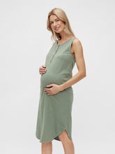 Mamalicious - Evia Lia Jersey Kjole - Sea Spray